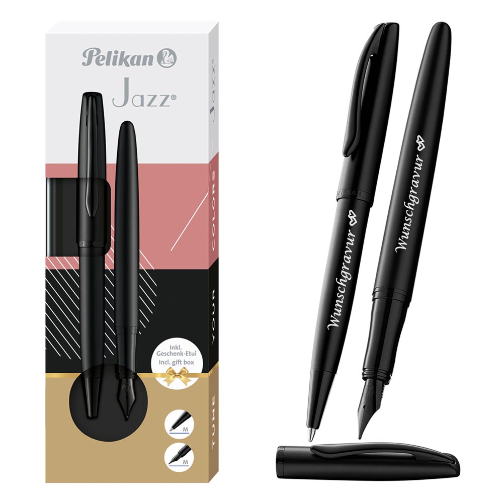 Pelikan Füller & Kugelschreiber Jazz® Noble Elegance im Set Carbon Schwarz – (einfarbig) (Ansicht 4)