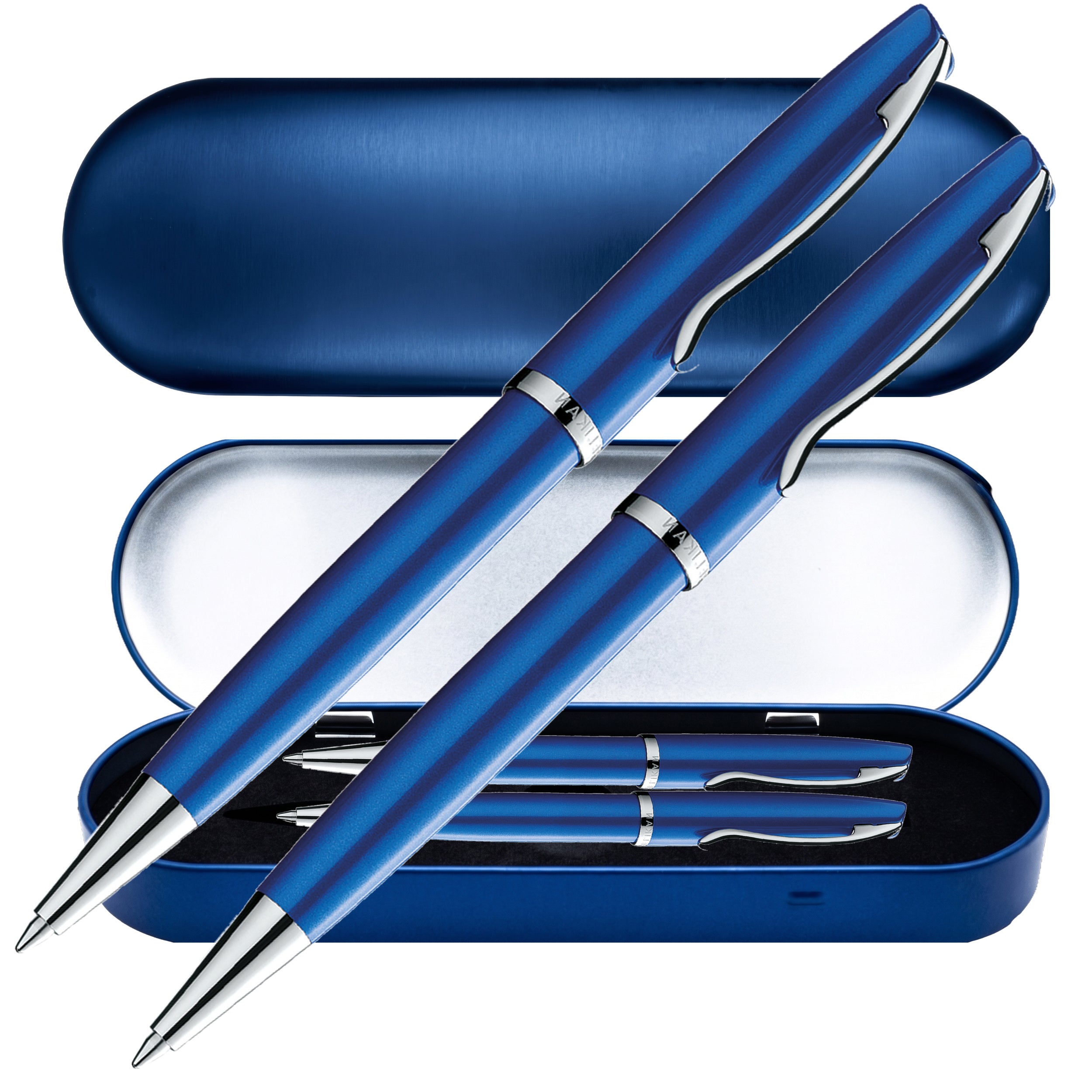 Pelikan Füller & Kugelschreiber Jazz® Noble Elegance im Set Saphire Blau – Box8