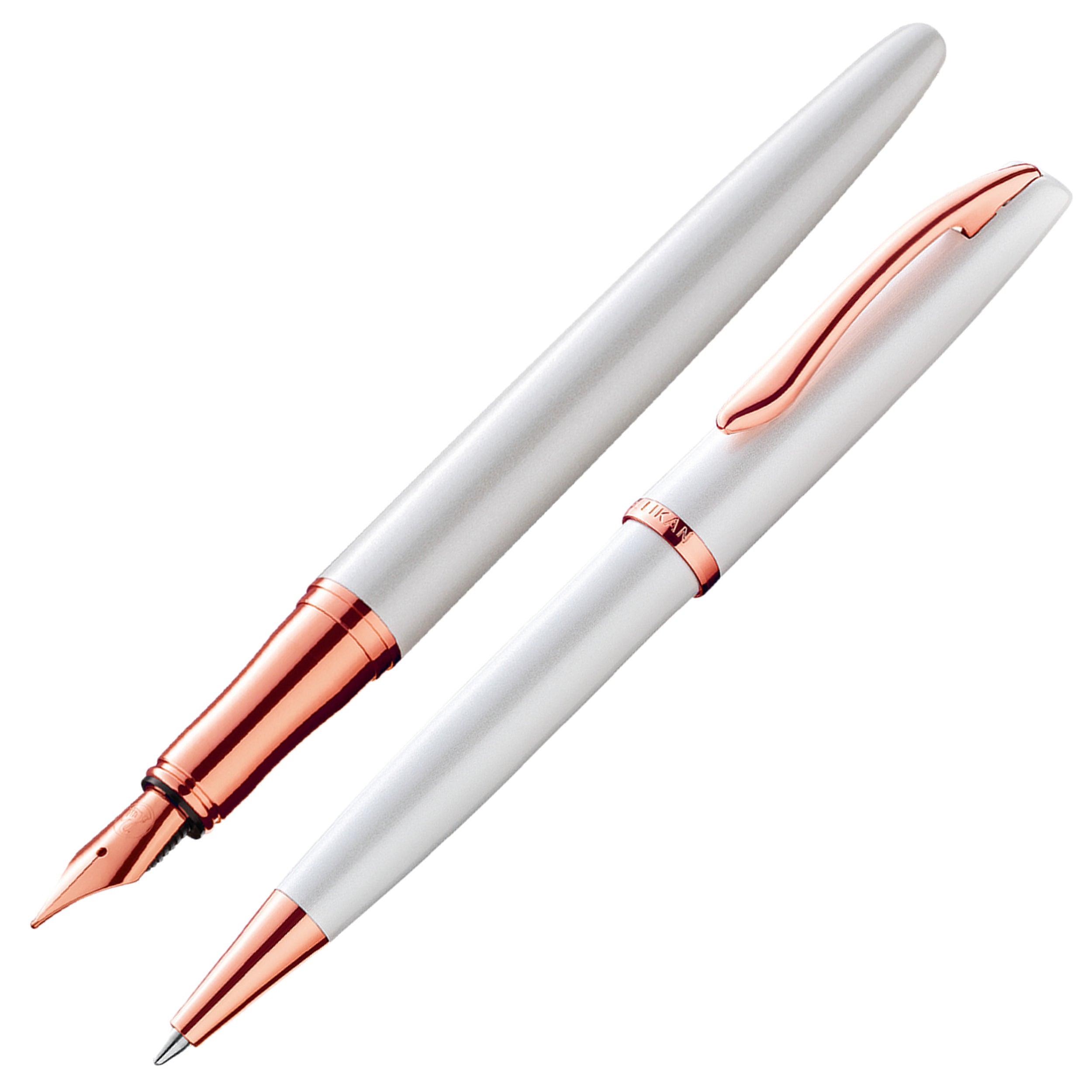 Pelikan Füller & Kugelschreiber Jazz® Noble Elegance im Set Perlmutt Weiß – (einfarbig)